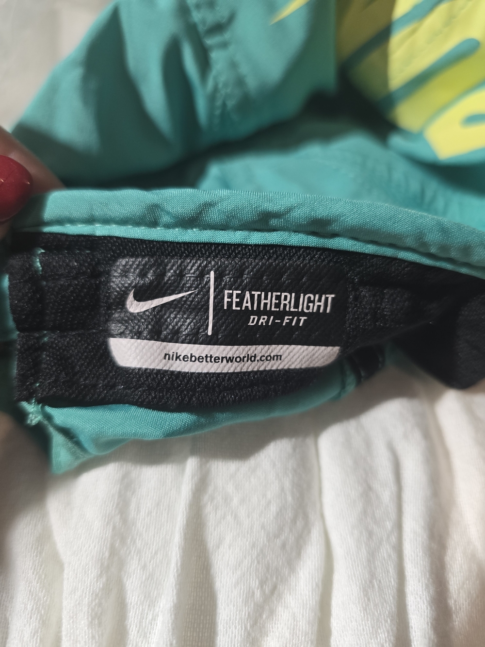 ​Nike Featherlight Dri-Fit Run Hat Teal Green Streetwear Unisex One Size - Picture 5 of 7